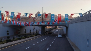 Gaziantep’te yapımı tamamlanan köprülü kavşak trafiğe açılıyor