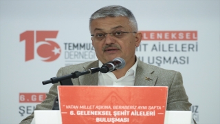 Antalya’da ”15 Temmuz Derneği 6. Geleneksel Şehit Aileleri Buluşması” düzenlendi