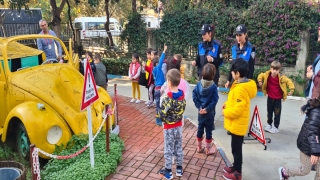 Alanya’da öğrencilere trafik eğitimi verildi
