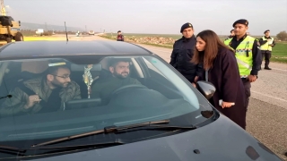 Araban Kaymakamı Kızılkaya, trafik denetimine katıldı