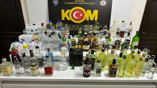 Mersin’de 69,5 litre sahte içki ile 12 litre kaçak etil alkol ele geçirildi