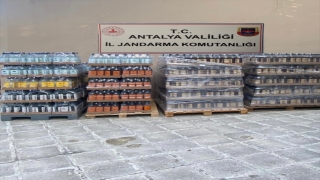 Antalya’da 2 bin 265 litre kaçak içki ele geçirildi