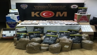 Hatay’da gümrük kaçağı 96 bin makaron ile 135 kilogram tütün ele geçirildi