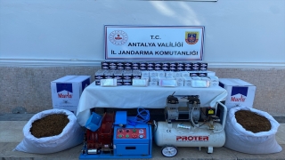 Antalya’da kaçak sigara ve tütün operasyonunda 2 zanlı yakalandı