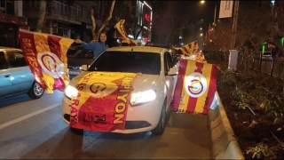 Kahramanmaraş’ta Galatasaray taraftarları derbi maçın ardından büyük sevinç yaşadı