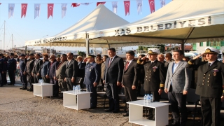 Topçu Yüzbaşı Mustafa Ertuğrul Aker ve silah arkadaşları Kaş’ta anıldı