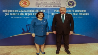TBMM Başkanı Şentop, Azerbaycan Milli Meclis Başkanı Gafarova ile görüştü: