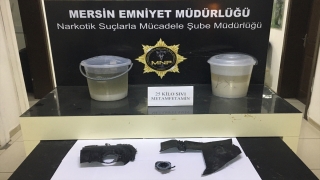 Mersin’de otomobilin yakıt deposunda 25 kilogram sıvı sentetik uyuşturucu bulundu