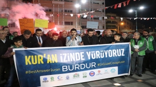 Burdur’da STK temsilcileri İsveç’te Kur’anı Kerim’in yakılmasına tepki gösterdi