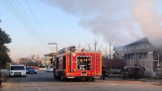 Hatay’da mobilya atölyesinde çıkan yangın söndürüldü