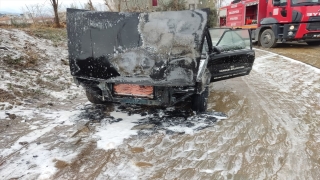 Osmaniye’de otomobilde çıkan yangın söndürüldü