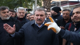 BBP Genel Başkanı Destici, depremlerden etkilenen Osmaniye’de incelemelerde bulundu