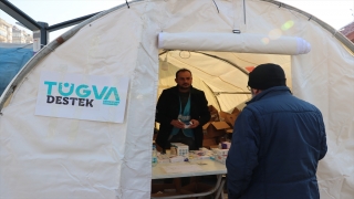 TÜGVA deprem bölgesindeki depremzedelere yardım eli uzatıyor