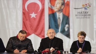 CHP Genel Başkanı Kılıçdaroğlu, partisinin MYK toplantısı öncesinde Hatay’da konuştu: