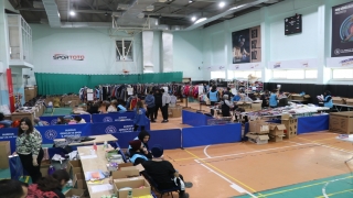 Burdur’a gelen depremzedeler için ücretsiz ”sosyal market” kuruldu