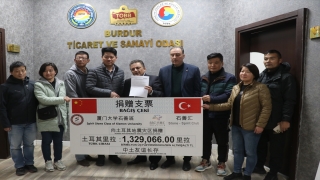 Burdur’daki Çinli iş insanlarının depremzedelere yardımı sürüyor 