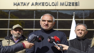 Bakan Ersoy, Hatay’da depremden zarar gören tarihi ve kültürel yapıları inceledi: