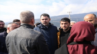 Bakan Murat Kurum, Nurdağı’nda incelemelerde bulundu: