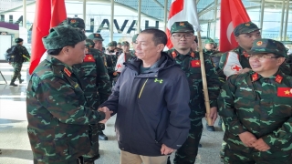 Vietnam arama kurtarma ekibi ülkesine döndü