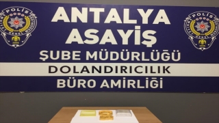 Antalya’da sahte altın satmaya çalışan zanlı tutuklandı
