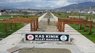 Kaş Kınık Millet Bahçesi çalışmalarında sona yaklaşıldı