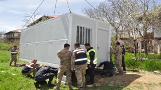 Afşin’de katlanabilir konteyner kurulumu başladı