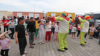 Hatay’da depremzede çocuklar için bayram eğlencesi düzenlendi