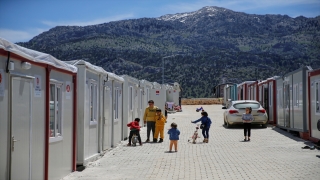 Kahramanmaraş’ta kurulan konteyner kente 280 aile yerleştirildi