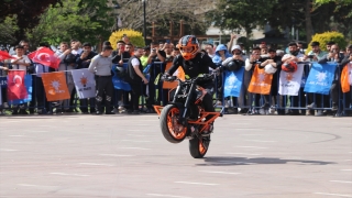 Gaziantep’te motosiklet akrobasi gösterisi düzenlendi