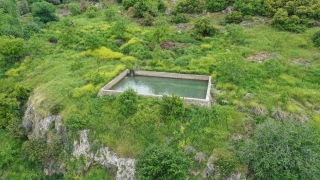 Kahramanmaraş’ta tarım alanlarının sulanmasında kullanılan havuz depremde zarar gördü