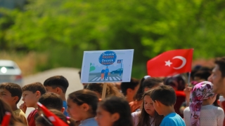 Akseki’de jandarmadan öğrencilere uygulamalı trafik eğitimi