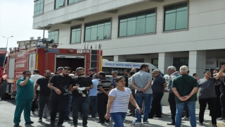 Mersin’de hastanenin bodrum katında çıkan yangın söndürüldü