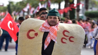 Türkiye Yağlı Güreş Ligi öncesi Manavgat’ta ”Yörük göçü” etkinliği yapıldı