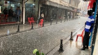Gaziantep’te dolu ve sağanak etkili oldu