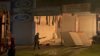 Kahramanmaraş’ta bir işletmede çıkan yangın söndürüldü