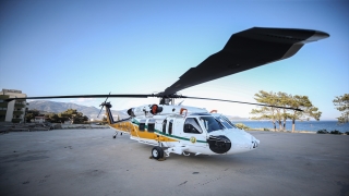 Mersin’de konuşlandırılan helikopter, olası orman yangınlarına ”NEFES” olacak