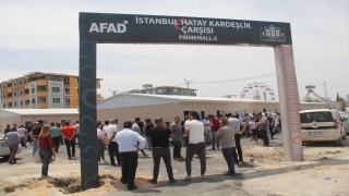 Hatay’da yapımı tamamlanan 200 prefabrik iş yerinin anahtarı teslim edildi