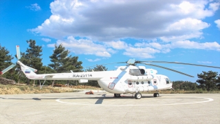 Gülnar’a 2 yangın söndürme helikopteri konuşlandırıldı