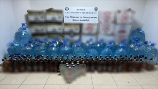 Antalya’da sahte içki operasyonunda bir kişi yakalandı