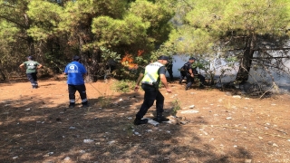 Akseki’de ormanlık alanda çıkan yangın söndürüldü