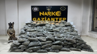 Gaziantep’te yaklaşık 180 kilogram uyuşturucu ele geçirildi