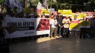 Antalya, Muğla, Burdur ve Isparta’da İsrail’in Gazze’ye saldırıları protesto edildi