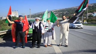 Hatay’da Filistin’e destek konvoyu düzenlendi