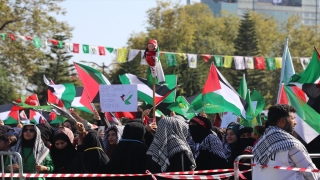 Adana’da HÜDA PAR’dan Filistin’e destek mitingi