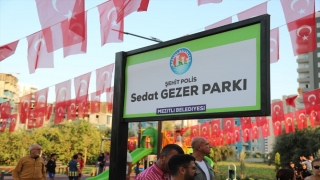 Şehit polis memuru Sedat Gezer’in adı Mersin’deki parkta yaşatılacak