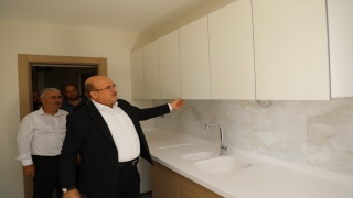Nizip’teki deprem konutlarında örnek daire tamamlandı