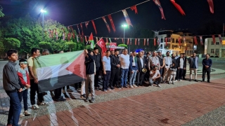 İsrail’in abluka altındaki Gazze’ye saldırıları Antalya’da protesto edildi