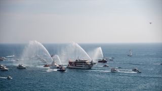 Antalya’da Cumhuriyet’in 100. yılına özel deniz korteji yapıldı
