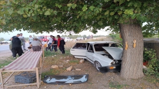 Osmaniye’de ağaca çarpan otomobildeki 3 kişi yaralandı