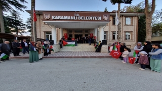 Burdur’da İsrail’in Gazze’ye saldırıları protesto edildi